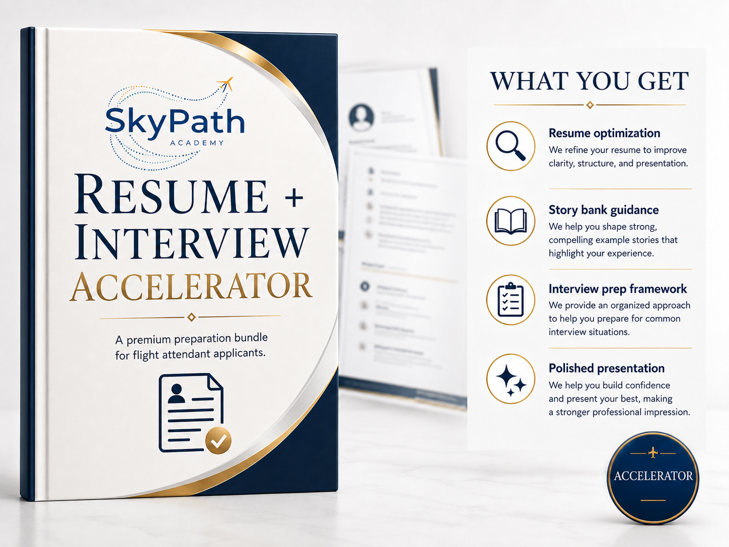 Resume and Interview Accelerator mockup